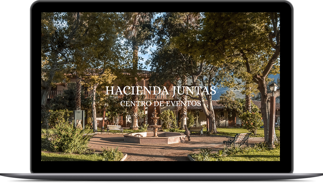 Laptop View para Caso de Estudio Web - Hacienda Juntas